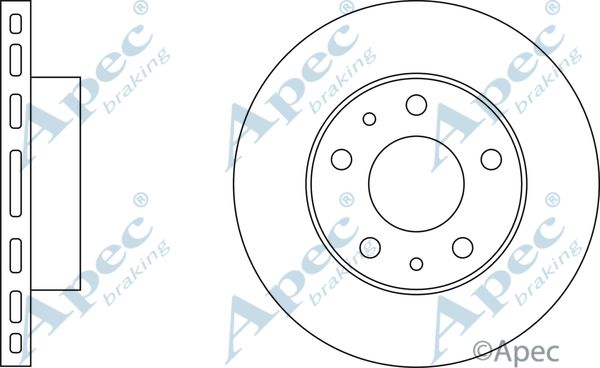 APEC BRAKING stabdžių diskas DSK925